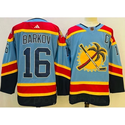 Florida Panthers #16 Aleksander Barkov Men's Reverse Retro Stitched Jersey 2023 Cover