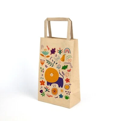 Bolsas de papel niños fiesta cumpleaños favor buffet boda dulces golosinas embalaje 2 piezas Foto 1 de 4