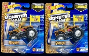 1x 2016 Hot Wheels Monster Jam 1:64 SCOOBY DOO Team Flag Truck - Picture 1 of 4