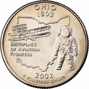 [#1501313] United States, Quarter, Quarter Dollar, 2002, U.S. Mint, Ohio 1803 - Picture 1 of 2