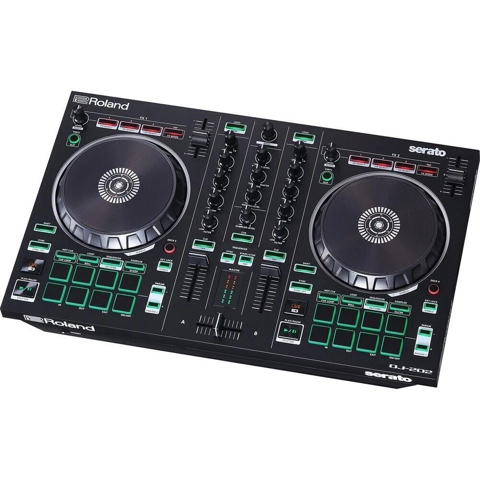 Roland DJ-202 2-Channel Serato DJ USB Midi Sequencer Controller - Image 1 of 1