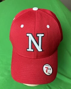 University of Nebraska Cornhuskers Zephyr Fitted 7 3/4 Hat Cap NCAA Red White - Picture 1 of 8