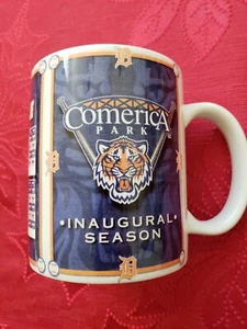 Taza de café de colección de los Tigres de Detroit calendario de temporadas inaugurales taza Comerica Park 2000 - Imagen 1 de 7