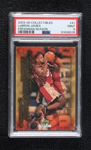 2003 UD Collectibles Freshman Season Collection LeBron James PSA 9 Rookie RC - Picture 1 of 3