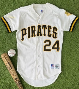 Barry Bonds Pittsburgh Pirates Vintage Authentic 1992 Russell Baseball Jersey 36 - Picture 1 of 9