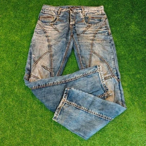 Jeans Cipo & Baxx Para Hombre 30x32 Azul Botón Recto Mosca Punto Grueso Denim Informal - Imagen 1 de 19
