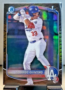 2025 Bowman Chrome Prospects Eduardo Quintero #BCP-115 Reptilian Refractor (RC) - Picture 1 of 2