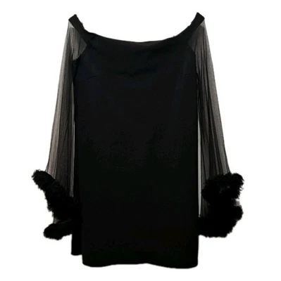 Mini Vestido Chiara Boni La Petite Bata Vaina Mujer 50 (14) Negro Elástico Jersey Foto 1 de 4