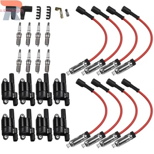 8Pack Ignition Coil+Spark Plug+Wire For 14-20 Chevy Silverado 1500 Sierra 1500 - Picture 1 of 11