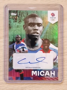 2024 Topps Team GB - Micah Richards 30/49 Auto Olympics - Picture 1 of 3