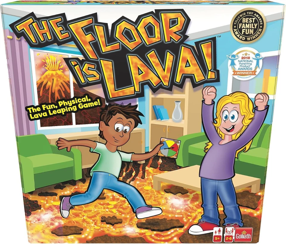 The Floor is Lava! | The Fun, Physical, Lava Leaping Game | Kids Party Games |  - Image 1 of 4