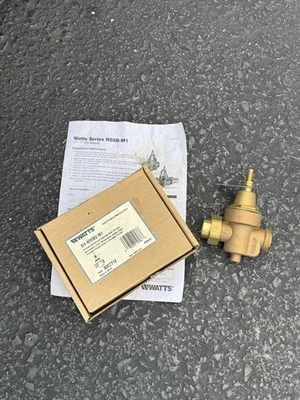 Watts 3/4 N55BU M1  3/4 in. Brass MPT x FTP Pressure Reducing Valve Open Box - Image 1 of 4