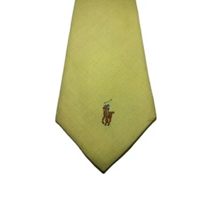 Polo Ralph Lauren tie Yellow Vintage - Picture 1 of 4