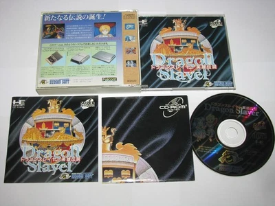 Dragon Slayer: The Legend of Heroes PC Engine Super CD Japan +map US Seller - Image 1 of 4