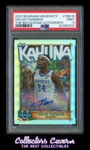 2022 Bowman University Big Kahuna Auto #TBK18 Oscar Tshiebwe  PSA 9 (MINT) /150 - Picture 1 of 2