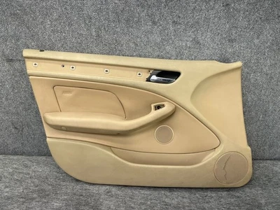 BMW 1999-2005 E46 Front Left Driver Side Door Trim Panel Hellbeige Oem B11 - Image 1 of 4