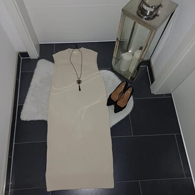 Neu Strickkleid S 36 38 Midikleid creme H&M Strickweste wadenlang TopZustand - Bild 1 von 4