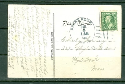 USA BRANT ROCK MASS JUL 8 1911 THE TRADD CO STORE PPC TO HYDE PARK - Image 1 of 2