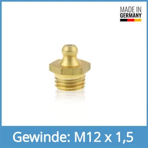 DIN 71412 A (H1) M12 x 1,5 Messing Kegelschmiernippel Schmiernippel - Bild 1 von 1