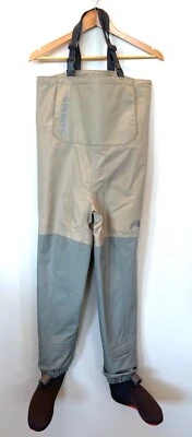 Simms Kids MEDIUM Tan K's Tributary Stockingfoot Waders RN # 103631 694264443002 - Image 1 of 4