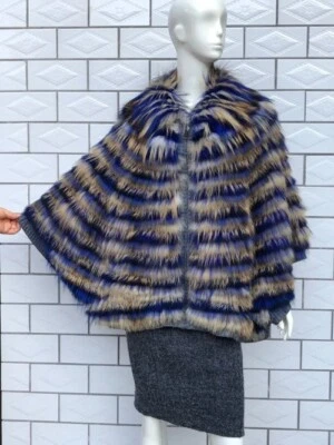 Abrigos de piel de conejo para mujer plateados abrigo de piel natural tejido chaquetas largas de piel chaleco Foto 1 de 4