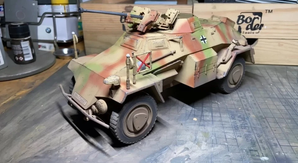 1/18 3d printed  tank German Sd.Kfz.221  2.8cm sPzB 41 AT GUN - Image 1 of 1