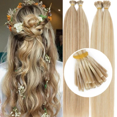 LIQUIDACIÓN Stick I-Tip 1G/S Pre Adhesionado Grueso 100% Remy Extensiones de Cabello Humano 0.5G Foto 1 de 4