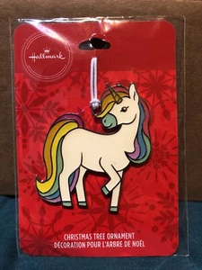 2019 Hallmark Enameled Metal Christmas Tree Ornament - Unicorn NEW - Picture 1 of 2