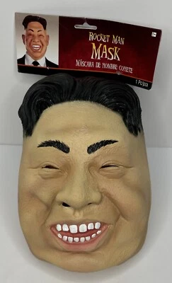 Kim Jong Un Mask Satire Costume 'Rocket Man' New With Tag Leader Celebrity Korea - Image 1 of 4