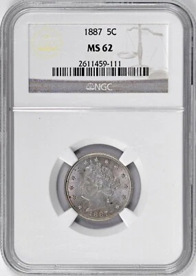 1887 Liberty Nickel -- NGC MS62 -- - Image 1 of 4