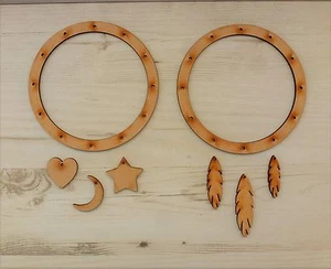 Dream Catcher BLANK CIRCLE 15cm Craft door plaque wood MDF DIY art board - Picture 1 of 5