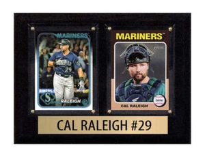 Cal Raleigh 2 Card 2025 2024 Topps Bowman Plaque Seattle mariners - Picture 1 of 4