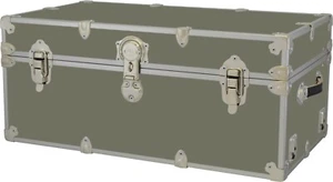 RHINO STORAGE TRUNK  FOOTLOCKER 32X18X14 MADE IN USA - Picture 1 of 13