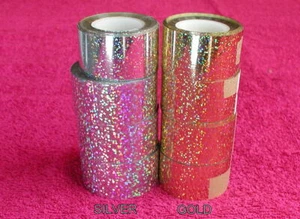 General Roll Leaf QUATTRO ROTOLI HOT FOIL OLOGRAFICI 1" x 200' SIA ORO CHE ARGENTO - Foto 1 di 2