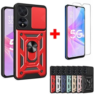 Shockproof Armor Phone Case Cover Ring Holder Stand Case + 2PCS Tempered Glass - Picture 1 of 18