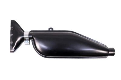 Auspufftopf rechts für NSU 201, 251, 351, 501 OS, OSL - schwarz - Bild 1 von 4