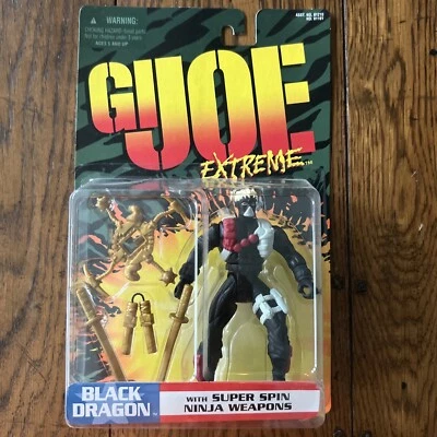 Raro GI Joe Extreme BLACK DRAGON Super Spin Ninja Armas (SnakeEyes) Foto 1 de 4