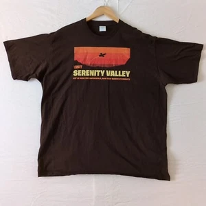 Visit Serenity Valley Firefly Scifi Tshirt 3XL Brown Cotton - Picture 1 of 6