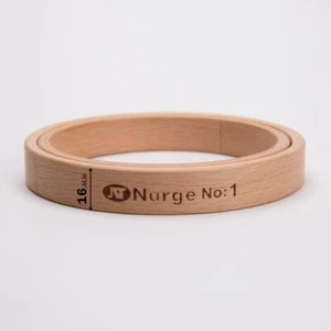 Nurge Wooden Hoops Without Screws, Rim Height 16mm, Diameter 100mm Hand - Picture 1 of 3