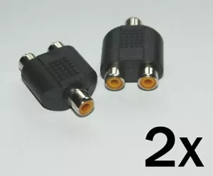 2x RCA embrague / 2 RCA embrague, RCA, adaptador - Imagen 1 de 1