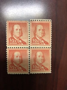 Four US 1/2 Cent Stamps Unused All Together  - Picture 1 of 2