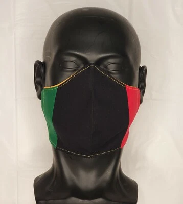 Juneteenth Face Mask w/ Filter Pkt 3D & Adjustable 4 Layers: Men  - Image 1 of 4