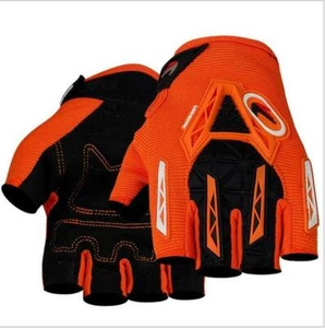 Motorcycle MTB Bicycle Cycling Half Finger Gloves Full-Palm Gel Pad Protection - Picture 1 of 15