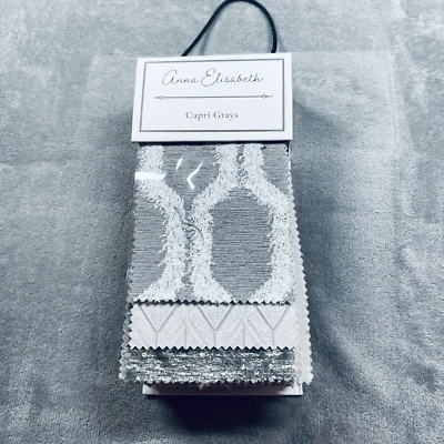 Anna Elisabeth Capri Grays Fabric Sample Book Designer Swatches Quilting Crafts - Image 1 of 4