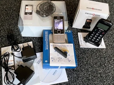 Konvolut Handys Nokia 6300, Swisstone BBM 320 mit OVP; nur teildefekt - Bild 1 von 4