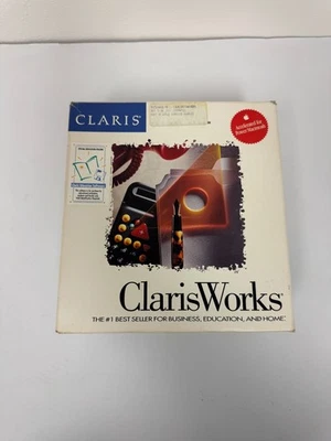 ClarisWorks for Macintosh Boxed Software T1536LL/A – Manuals Included – Vintage  - Image 1 of 4