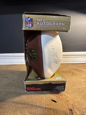 Pelota de fútbol americano de la NFL firmada por Wes Welker #83 Wilson Foto 1 de 4