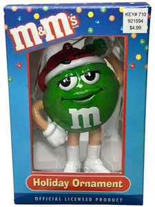 Weihnachtsmütze M&M grün Holiday Kurt S Adler Candy Mistelzweig Mars Nikolaus - Bild 1 von 12