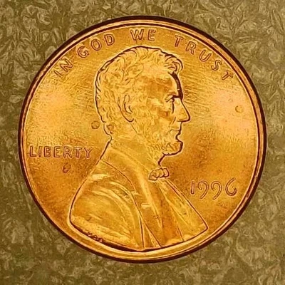 💥 BU RARE 1996 LINCOLN CENT DDR W/ DIE TRAILS VARIETY - Image 1 of 4