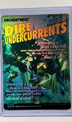 MTG Magic The Gathering SLD Secret Lair Drop Poster Foil 1578 Dire Undercurrents - Image 1 of 2